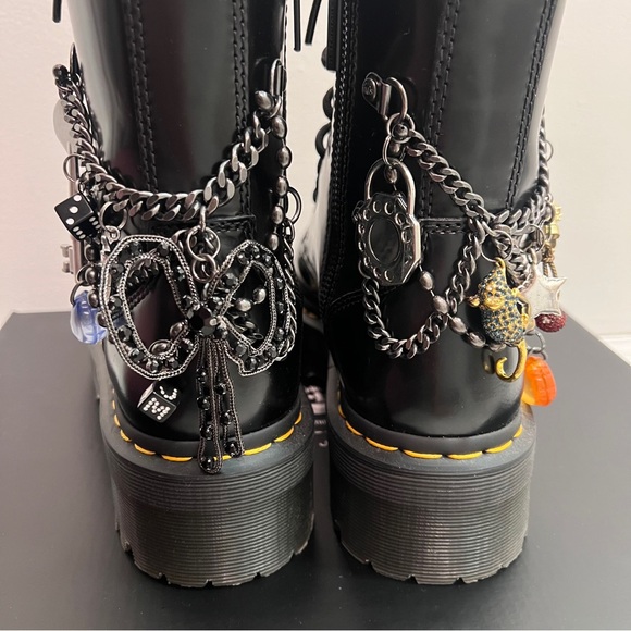 Dr Martens X Marc Jacobs Vegan Jadon Charm Platform Boots Size 8 Womens - Picture 3 of 12